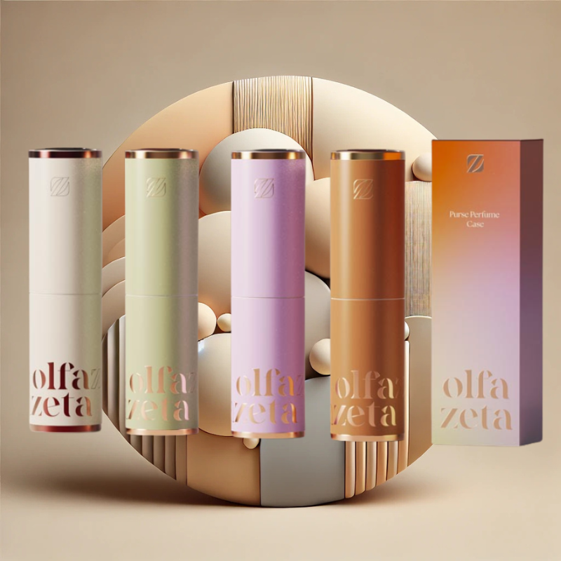 Parfüm-Taschenetui – Modern Grün